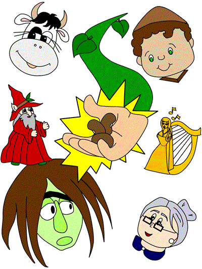 printable poster of Jack and the Beanstalk collage