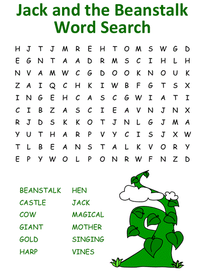 Jack and the Beanstalk Activities