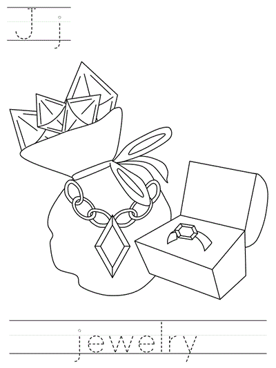print practice worksheet - Jj jewelry coloring page