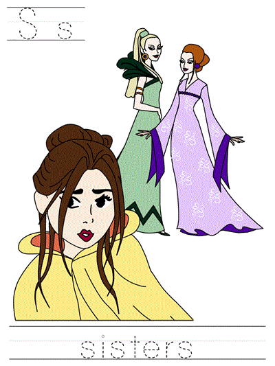 Beauty and the Beast tracer page - Ss sisters