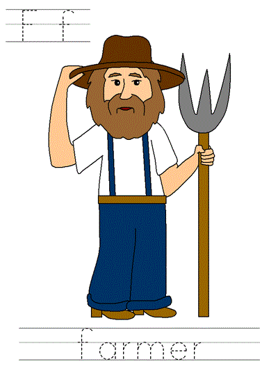 Farmer in the Dell tracer page - Ff farmer