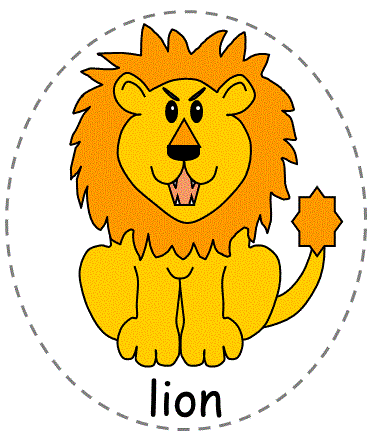 lion felt board character