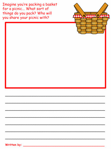 Little Red Riding Hood Draw and Write Worksheet