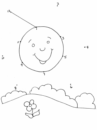 sun connect the dots