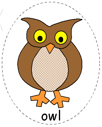 Owl felt board character