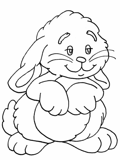 Rabbit coloring pages