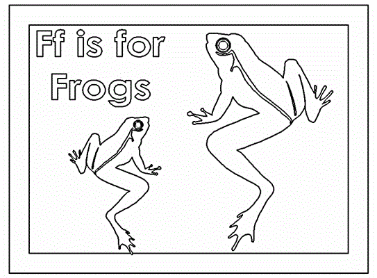 frog Coloring Page