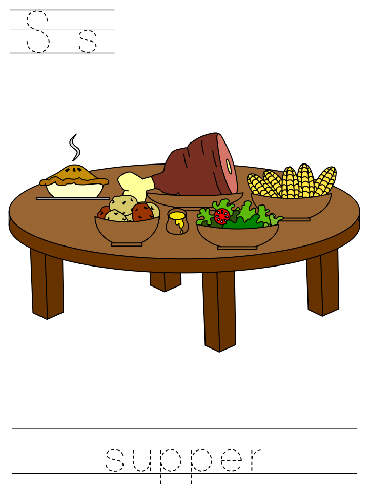 learn to print worksheets - Ss supper
