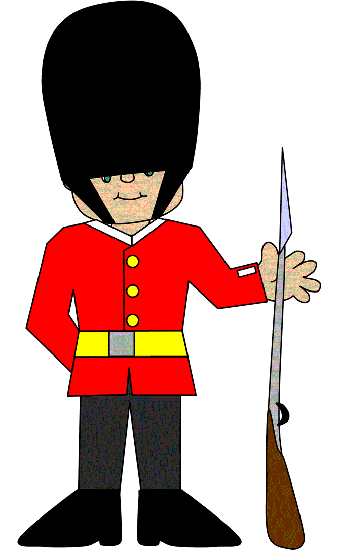 paper craft of a British palace guard