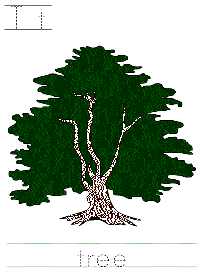 Learn to Print  coloring page - Tt tree