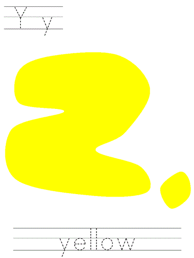 Daffy Down Dilly tracer page - Yy yellow