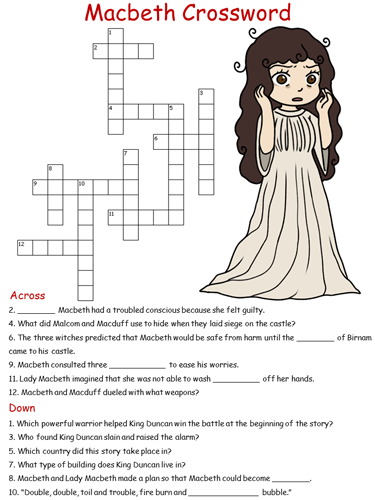Macbeth Crossword Puzzle