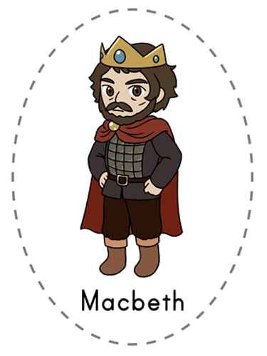 Macbeth Feltboard Characters