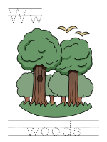 Printable print practice worksheet - Ww woods