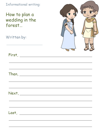 Printable Informational Writing Activities - Mid Summer Night's Dream