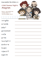 Word scramble puzzle