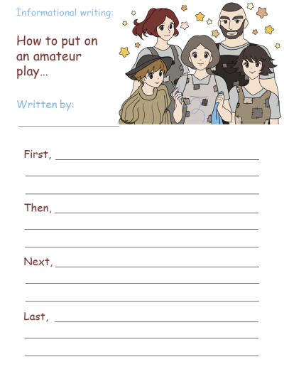 Printable Informational Writing Activities - Mid Summer Mechanicals