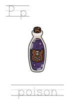 Printable print practice worksheet - Pp poison