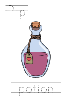 Printable print practice worksheet - Pp potion