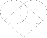 heart with circles and squares