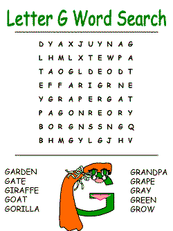 letter g alphabet ideas