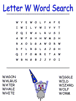 letter w alphabet ideas
