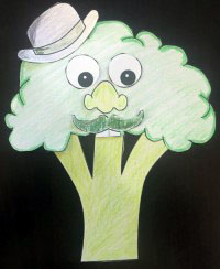 brocolli paper craft